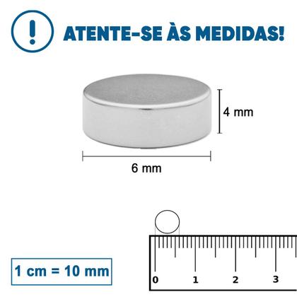 Imagem de Ima De Neodimio / 6mm X 4mm _20 Peças / Super Forte