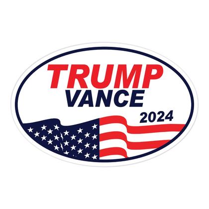 Imagem de Ímã para carro Crazy Novelty Guy Trump Vance 2024 15 x 10 cm