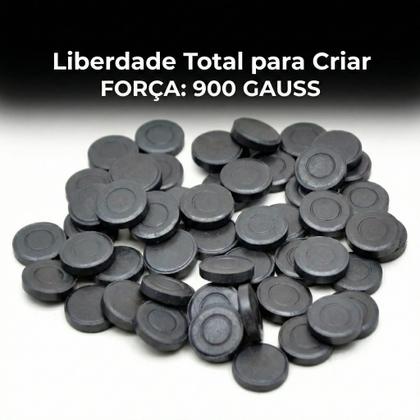 Imagem de Imã Redondo Para Artesanato Geladeiras 10mm + 15mm Com 300 Unidades Total
