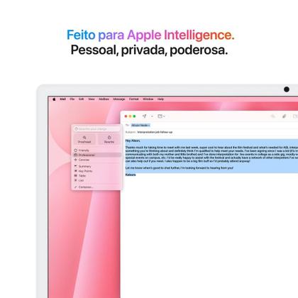 Imagem de iMac 24", M4, CPU 10 núcleos e GPU 10 núcleos, Memória Unificada 16GB, 256GB SSD - Rosa