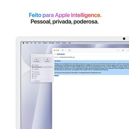 Imagem de iMac 24", M4, CPU 10 núcleos e GPU 10 núcleos, Memória Unificada 16GB, 512GB SSD - Prateado