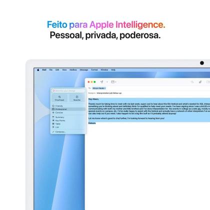 Imagem de iMac Apple Tela Retina 24" 4.5K, Chip M4, CPU 10 Núcleos, GPU 10 Núcleos, Neural Engine de 16 Núcleos, 16GB RAM, 512GB SSD, Azul - MWV33BZ/A