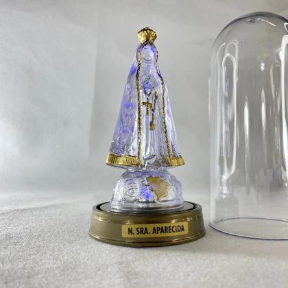 Imagem de IMAGEM ACRÍLICO NOSSA SENHORA DAS GRAÇAS COM LED REDOMA 13Cm
