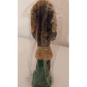 Imagem de Imagem Caboclo Pena Dourada Pe Escultura Gesso Estatua 20 Cm