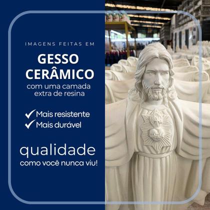 Imagem de Imagem Caboclo Sete Estrelas 20cm Gesso Escultura Umbanda