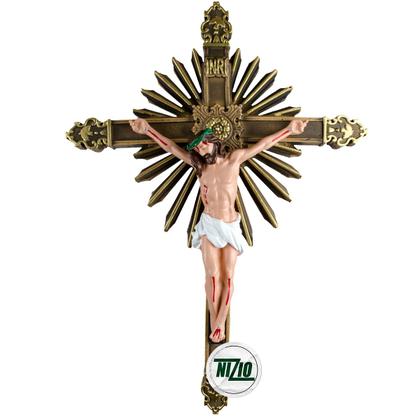 Imagem de Imagem Crucifixo De Parede 38cm INRI Inquebrável