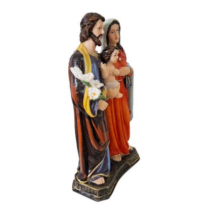 Imagem de Imagem da Sagrada Família José Maria e Jesus de Resina 20 cm Imagem Católica Estatueta Decoração