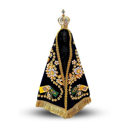 Imagem de Imagem De Ns Aparecida De Resina Com Manto E Coroa 30cm