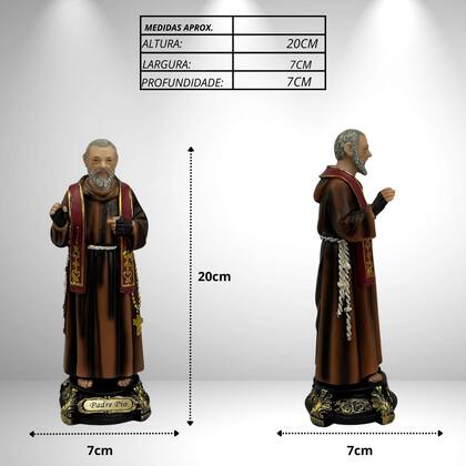 Imagem de Imagem De Padre Pio em Resina Premium