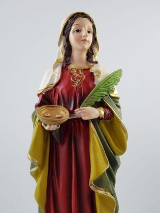 Imagem de Imagem de resina santa luzia 30cm - Imporiente Com. Ext .Ltda