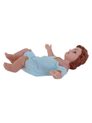 Imagem de Imagem do Santo Menino Jesus Presépio de Natal Manjedoura 15cm em resina