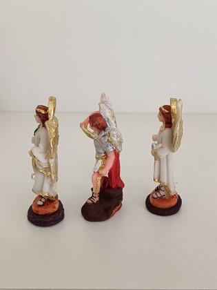Imagem de Imagem do Trio de Anjos Arcanjos Miguel / Rafael / Gabriel  7cm resina