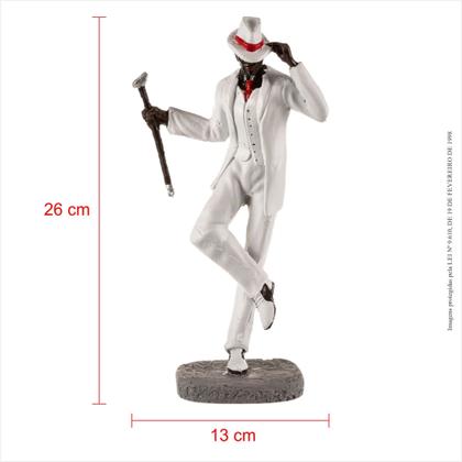Imagem de Imagem Escultura do Orixá Zé Pelintra o Malandro com Bengala em Resina - Umbanda e Candomblé