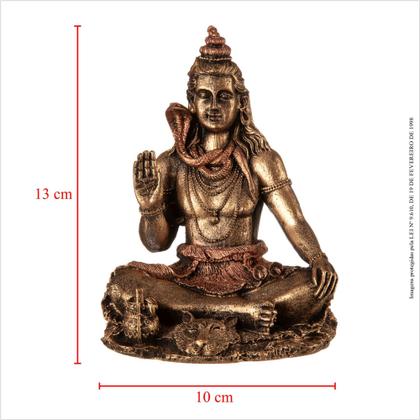 Imagem de Imagem Estátua de Shiva Deus Hindu Sentado em Resina Estatueta