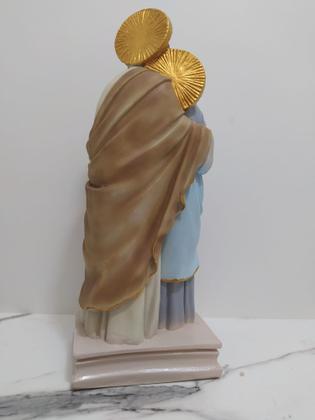 Imagem de imagem estatua sagrada família afetuosa 26cm em resina