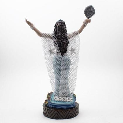 Imagem de Imagem Iemanjá Luxo Vestido ul Resina 30 Cm