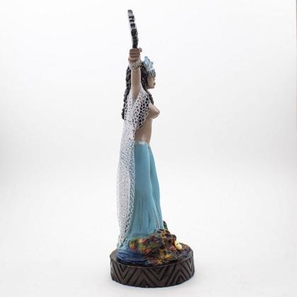 Imagem de Imagem Iemanjá Luxo Vestido ul Resina 30 Cm