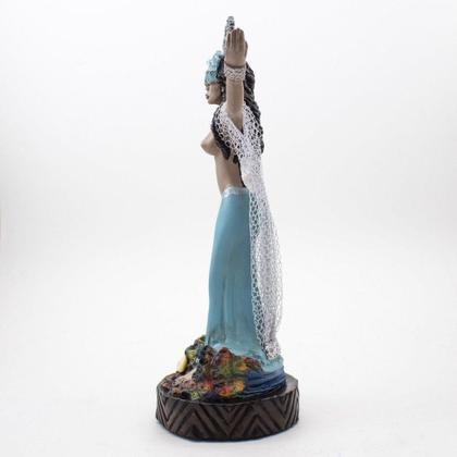 Imagem de Imagem Iemanjá Luxo Vestido ul Resina 30 Cm