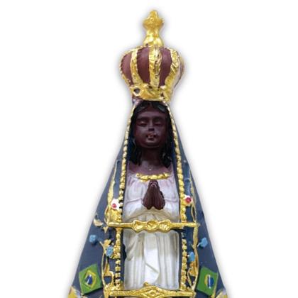 Imagem de Imagem Nossa Senhora Aparecida Bandeira 9Cm Em Resina