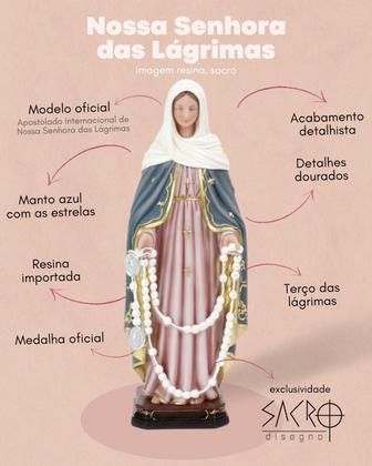 Imagem de Imagem Nossa Senhora Das Lágrimas 30cm Resina Importada