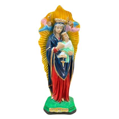 Imagem de Imagem Nossa Senhora Perpetuo Socorro Em Gesso  20 X 10 Cm