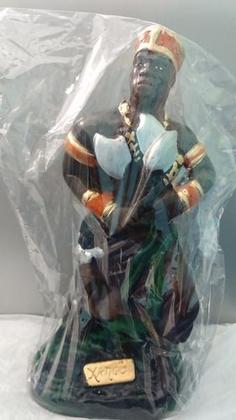 Imagem de Imagem Orixa Xango Escultura Gesso Estatua 21 Cm