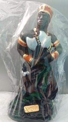 Imagem de Imagem Orixa Xango Escultura Gesso Estatua 21 Cm