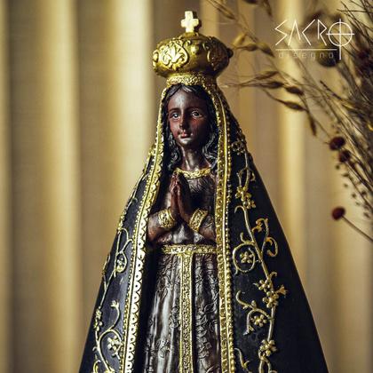 Imagem de Imagem Resina Nossa Senhora Aparecida Importada 40cm