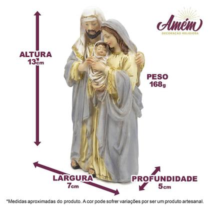 Imagem de Imagem Sagrada Familia Importada Resina 13 cm