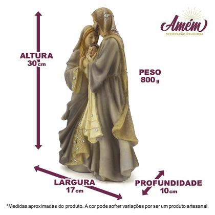 Imagem de Imagem Sagrada Família Importada Resina 30 cm