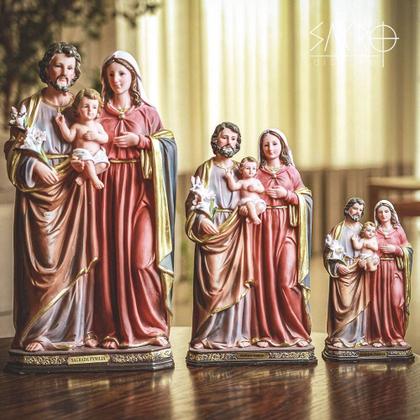 Imagem de Imagem Sagrada Família Resina 30cm Importada