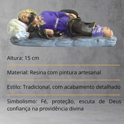 Imagem de Imagem São José Dormindo Resina 15 cm