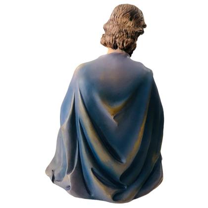 Imagem de Imagem São José Sentado 20Cm Resina Importada