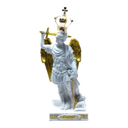 Imagem de Imagem São Miguel Arcanjo Monte Gargano com Coroa Resina 22 Cm