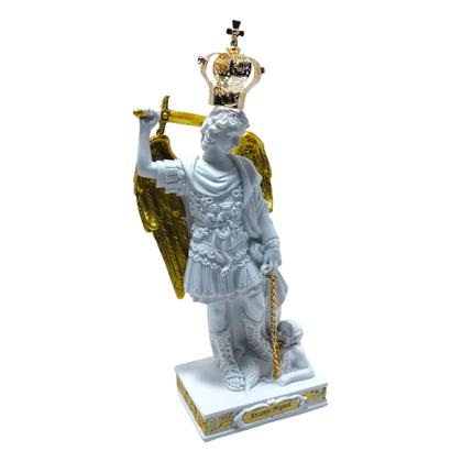 Imagem de Imagem São Miguel Arcanjo Monte Gargano com Coroa Resina 22 Cm