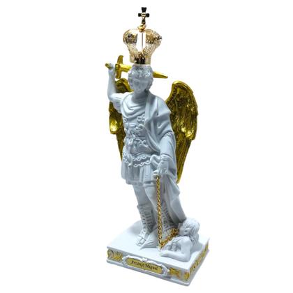 Imagem de Imagem São Miguel Arcanjo Monte Gargano com Coroa Resina 22 Cm