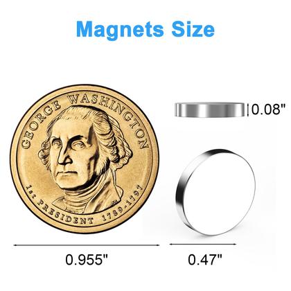 Imagem de Ímãs Caturledas Circulares 12x2mm, pacote com 100 unidades, neodímio, prata