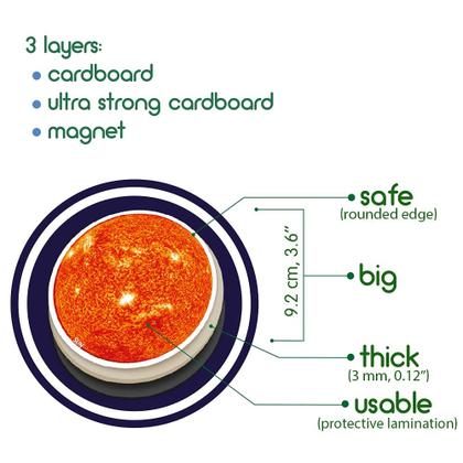 Imagem de Ímãs de geladeira Magdum Solar System 22 Planetas magnéticos