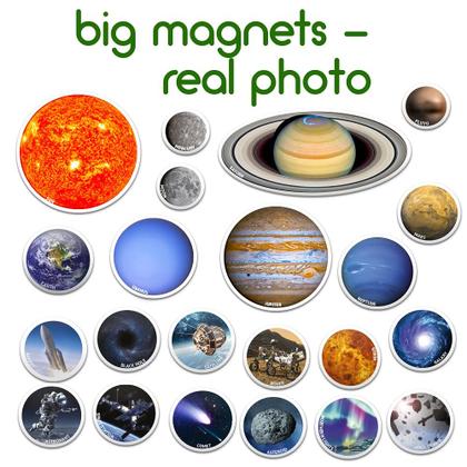 Imagem de Ímãs de geladeira Magdum Solar System 22 Planetas magnéticos