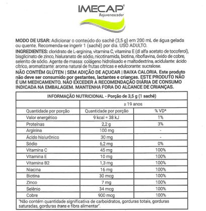 Imagem de Imecap Face Colageno com Acido Hialurônico e Arginina 30 Sachês