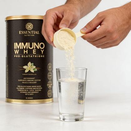 essential immuno whey pro glutathione Baunilha Lata 375g - Immuno Whey Pro-Glutathione 375g Essential