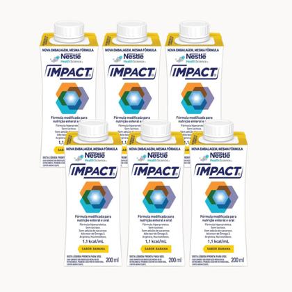 Imagem de Impact 200 ml Banana - Kit com 6 unidades