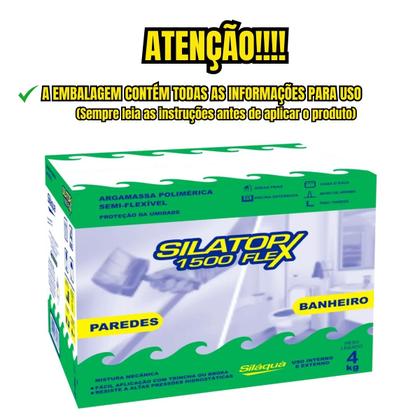 Imagem de Impermeabilizante Protetor De Paredes Banheiros 4kg