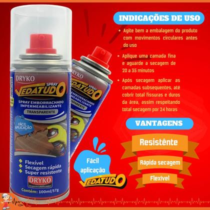 Imagem de Impermeabilizante Spray Manta Líquida Vedatudo Telhado 100ml