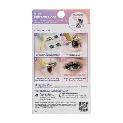 Imagem de ImPRESS Press-on Falsies Clássico Natural Kit - 12 Cílios Postiços + 1 Mini Aplicador