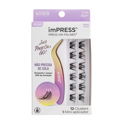Imagem de ImPRESS Press-on Falsies Irreal Wispy Kit - 12 Cílios Postiços + 1 Mini Aplicador