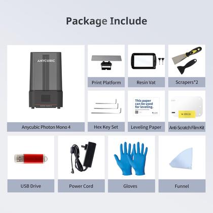 Impressora 3D de resina ANYCUBIC Photon Mono 4 10K HD Mono Screen ...