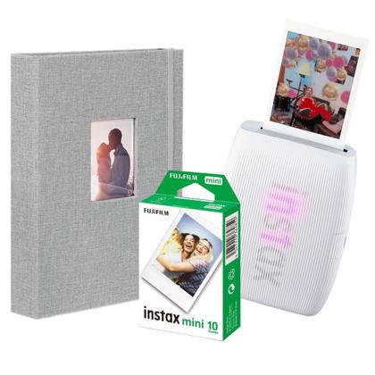 Imagem de Impressora Bluetooth Fujifilm Instax Mini Link 3 Branca + Album + Filme 10