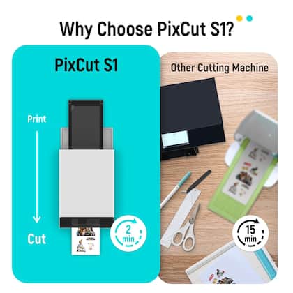 Impressora de adesivos e máquina de corte Liene PixCut S1 300 DPI