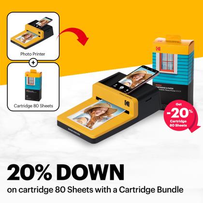 Imagem de Impressora fotográfica KODAK Dock ERA Plus 4PASS com 10 folhas